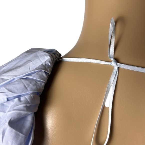 ASTR the Label,puffed sleeve peplum top,smocking,square neckline,Savina sz Small - Picture 8 of 17